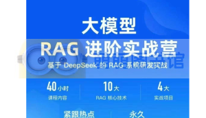 极客时间大模型RAG进阶实战营-基于DeepSeek的RAG系统研发实战笔记-百度网盘-下载-萌萌家图书馆