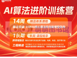 极客资讯，AI 算法进阶实战营-百度网盘-下载-萌萌家图书馆